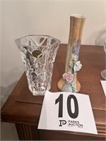 Crystal Vase & Hand Painted Vase(LR)