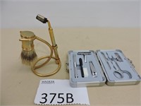 Gold Shave Set and Men's Grooming Set