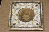 Antique Porcelain Picture Frame
