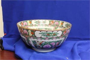 A Large Chinese Rose Medallion Center Bowl