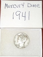 1941 Mercury Dime Winged Liberty Head