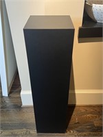 A Black Laminate Wood Pedestal / Plinth