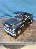 1955 black dicast Chevrolet pickup truck