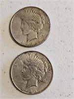 2-1923 PEACE DOLLARS