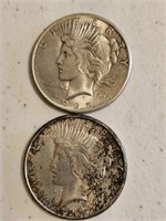 2-1925 PEACE DOLLARS