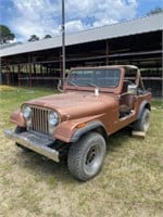 1783) '83 Jeep CJ-7 4cyl w/ soft top and doors,