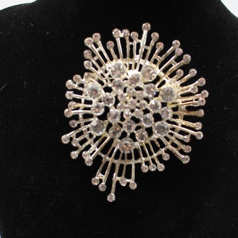 Starburst Rhinestone Pin