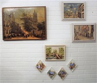 Vintage Cityscapes Art Prints & Chalkware Pieces