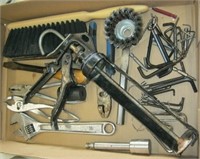 Tool Assortment-caulking Gun,adjustable wrench