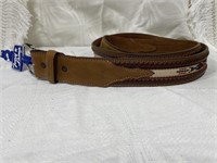 Tony Lama Leather Belt Sz 46