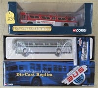 2 Corgi Buses, OB