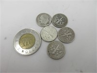 10 c 1954-1950-54-46-50 USA argent