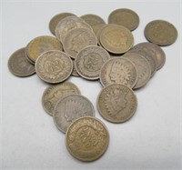 (25) Assorted Indian Head Cents.