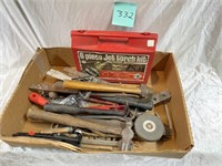 Box lot of Hand Tools & Torch kit