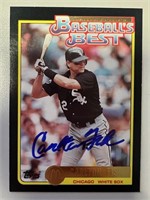 White Sox Carlton Fisk Signed Card with COA
