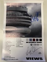 Drake Signed Album Sheet with COA