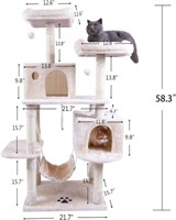 $139-Hey-brother Large Multi-Level Cat Tree Condo,