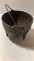 Vintage 6” Cast Iron Caldron