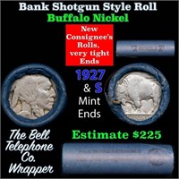 Buffalo Nickel Shotgun Roll in Old Bank Style 'Bel