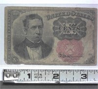 1874 US 10 Cent Fractional Currency