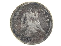 1844-O Seated Half Dime, Mintage 220k