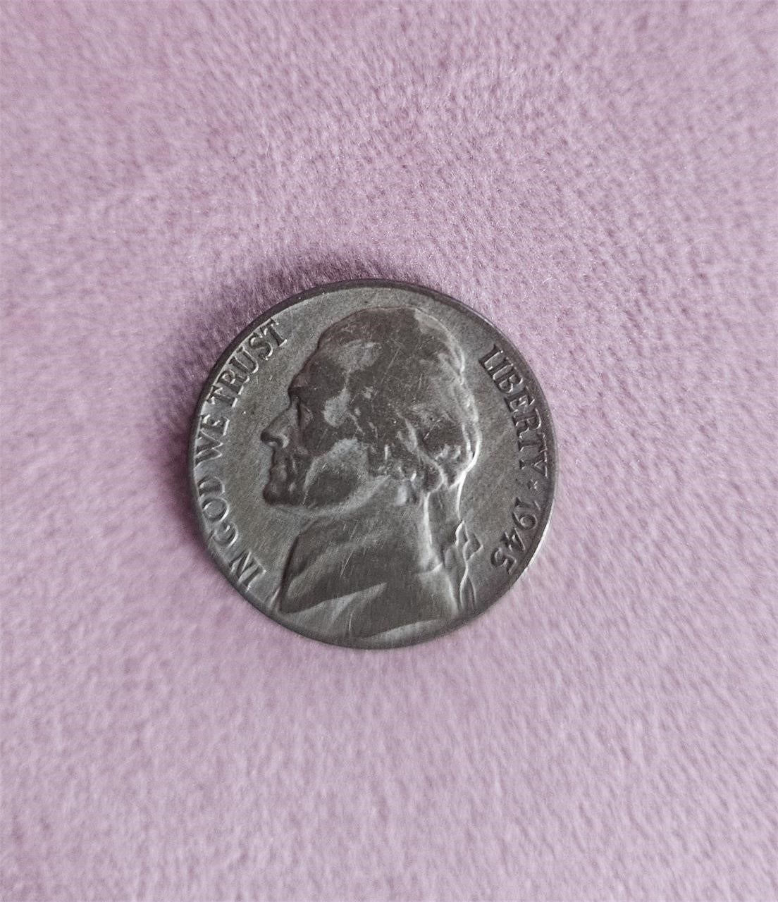 1945 P WWII United States Nickel Silver
