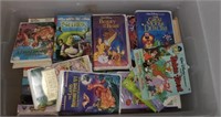 Box Of Disney V H S Tapes # 2