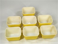 (7) VINTAGE PYREX REFRIGERATOR DISHES