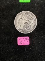 1892 cc Carson City Morgan Silver Dollar