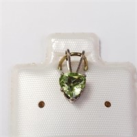 Silver Peridot Pendant