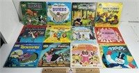 Vintage Books w/ Records: Bambi, Oz, Jungle Book,