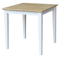 SMALL WOOD TABLE 27.5x27.5x29.5IN HARDWARE