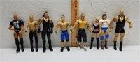 8 Bendable Wrestling Figures