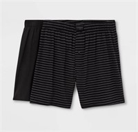 Men's Striped 2pk Knit Boxer - Goodfellow