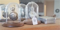 2 Train Pocket Watches With Displays