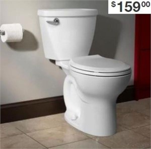 2-piece 1.28 GPF Single Flush Round Toilet