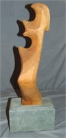 Giuseppe Carli Wooden Abstract Sculpture