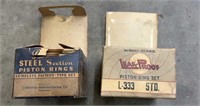 Vintage new old stock Piston ring kits