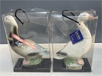 Two Vintage Goose Decanters
