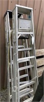 (2) 6' Aluminum Step Ladders - One Bent