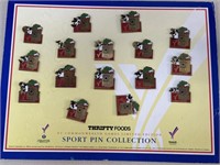 Vintage Sports Pins Collection