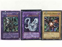 Rare Yu-Gi-Oh! Cards in sleeves