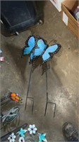 Metal butterfly yard decor