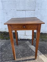 Vintage Single Drawer Country End Table