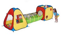 UTEX 3 in 1 Pop Up Play Tent with Tunnel, Ball