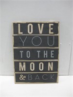 16"x 22" Love You Wood Sign
