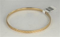 14KT YELOW GOLD BANGLE BRACELET