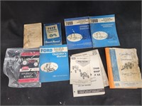 Lot of Old Ford Tractor Manuals