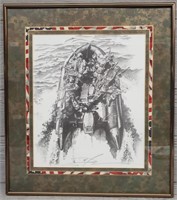 Framed "Navy Seal"by Dick Kramer 1998
