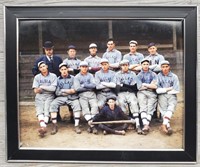 Framed 1906 Wallace Baseball Team